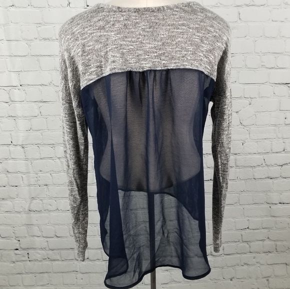 AEROPOSTALE | sheer blouse with knit arms - Picture 2 of 5